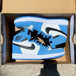 University Blue Jordan 1’s.